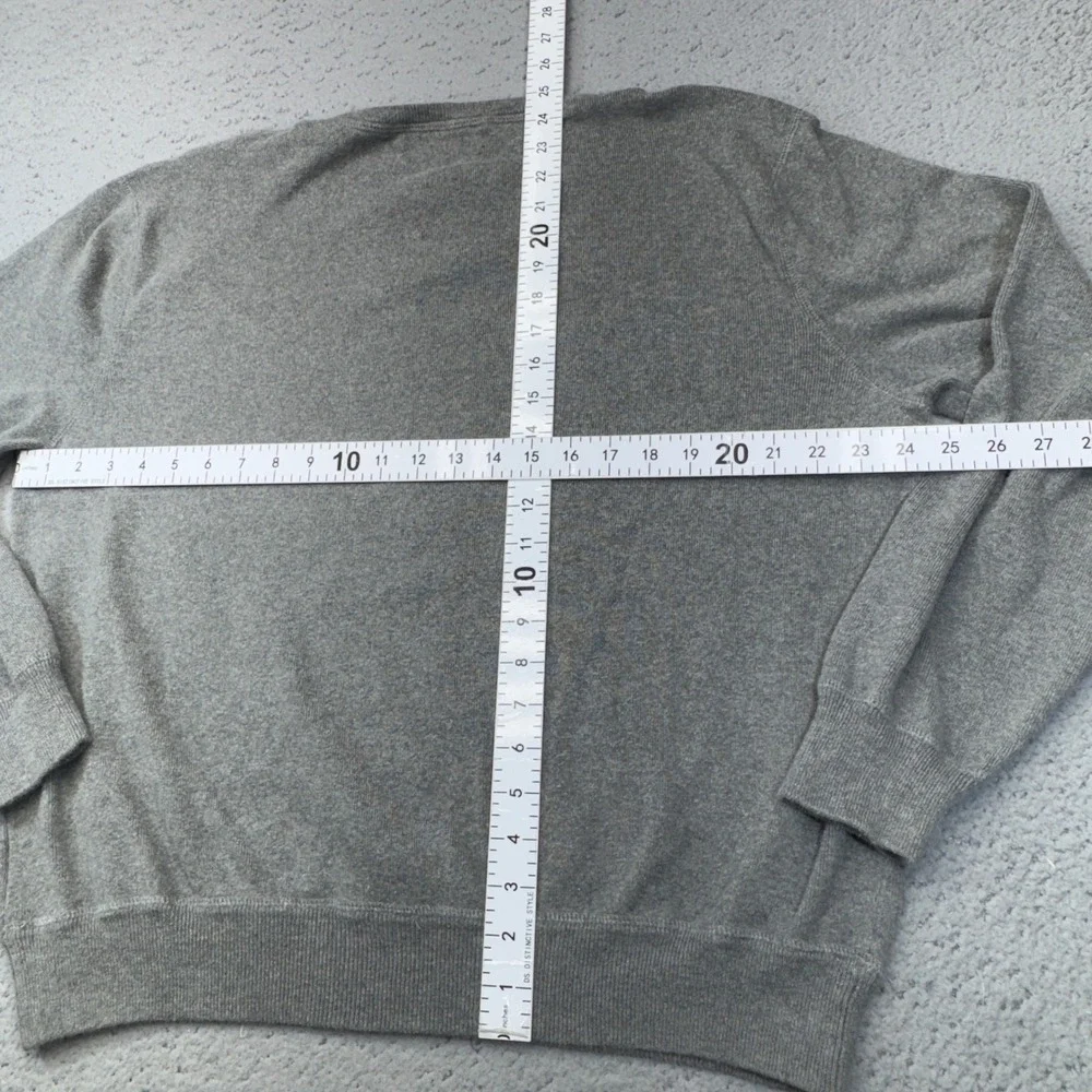 Polo Ralph Lauren Sweater‎ Mens XL Gray Crewneck Pony Logo Cotton Pullover
